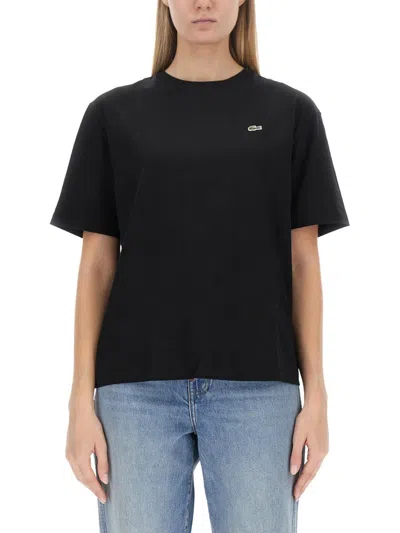 Lacoste T-shirt With Logo In Black