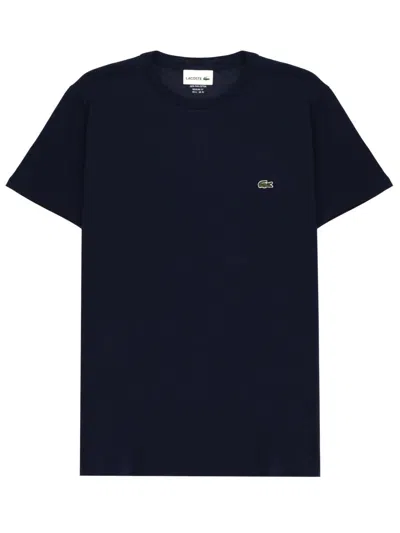 Lacoste T Shirt With Logo In Blue