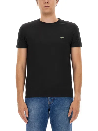 Lacoste T-shirt With Logo In Nero