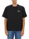 Lacoste Short-sleeved T-shirt In Noir