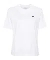 Lacoste T Shirt In Soft Cotton Relaxed Fit In White
