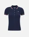 Lacoste Stretch Cotton Polo In Blue