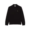 Lacoste Black Piqué Polo Shirt In Black
