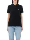 Lacoste Classic Cotton Polo Shirt In Black