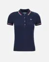 Lacoste Stretch Cotton Polo In Blue In Blue