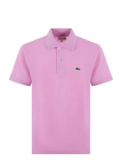 Lacoste Classic Fit Cotton Pique Polo Shirt In Pink