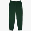 Lacoste Tapered Fit Fleece Trackpants In Green In Green