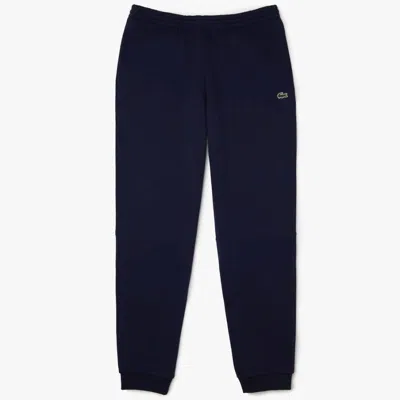 Lacoste Tapered Fit Fleece Trackpants In Navy In Blue