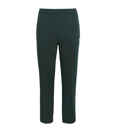 Lacoste Tape-trim Sweatpants In Green