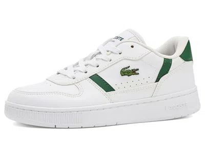 Lacoste T-clip Set Sneakers (little Kid/big Kid) Kid's Shoes White/dark Green: 4.5 Big Kid M
