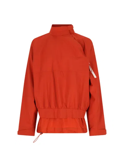 Lacoste Technical Taffeta Jacket In Blue