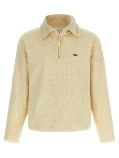 Lacoste Teddy Sweatshirt In Neutral
