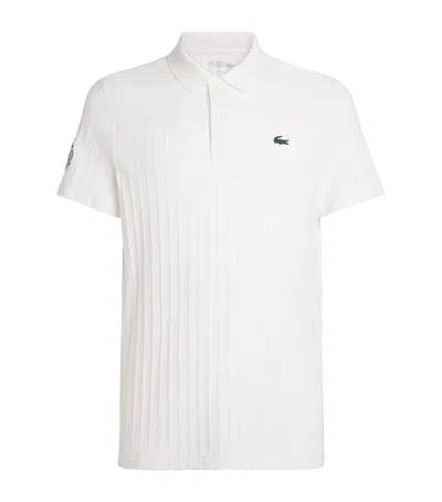 Lacoste Tennis Performance Polo Shirt In White