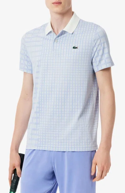 Lacoste Tennis Performance Slim Fit Polo In Blue