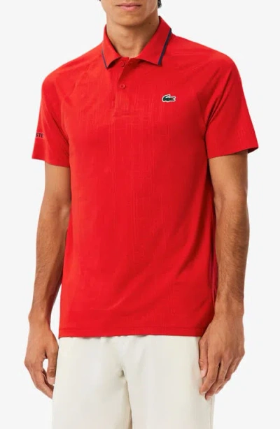 Lacoste Tennis Performance Slim Fit Polo In White