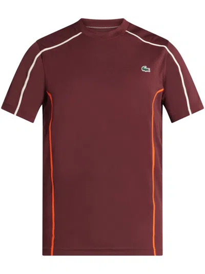 Lacoste Tennis Piqué T-shirt In Red