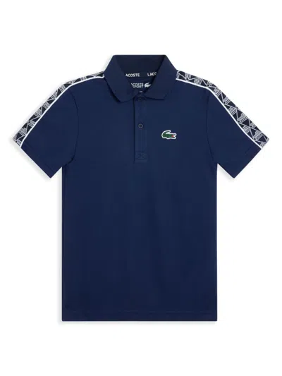 Lacoste Kids' Tennis Polo Shirt In Blue
