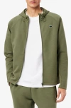 Lacoste Tennis Ventilated Zip Hoodie In Green