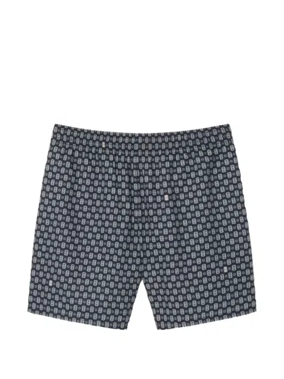 Lacoste Tennis-print Shorts In Blue