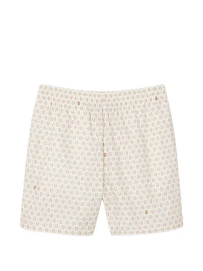 Lacoste Tennis-print Shorts In Multi