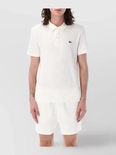 Lacoste Men's Regular Fit Terry Polo - Xxl - 7 In White