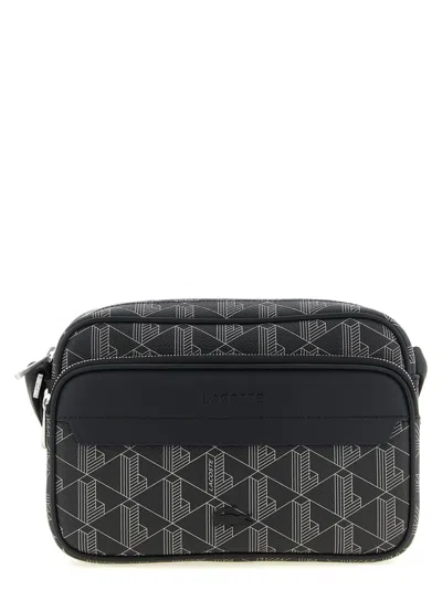 Lacoste Zip-top Clutch In Black