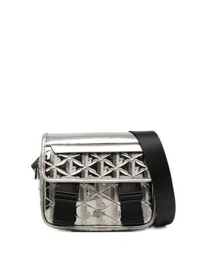 Lacoste The Blend Shoulder Bag In Silver