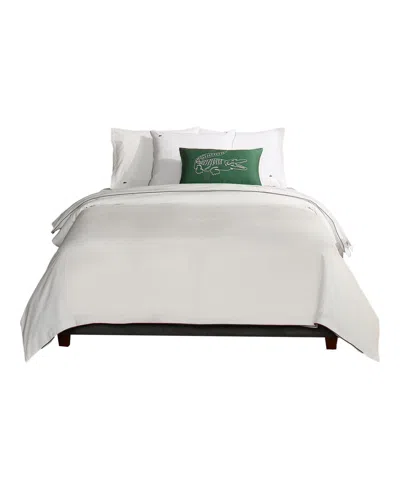 Lacoste Tiebreak Cotton 2-pc. Duvet Set, Twin In White