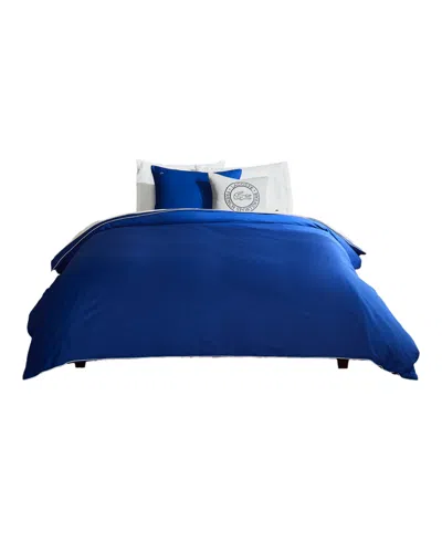 Lacoste Tiebreak Cotton 2-pc. Duvet Set, Twin In Blue