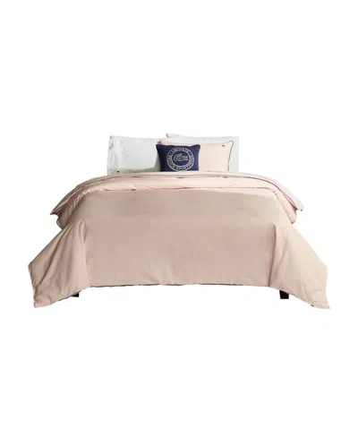 Lacoste Tiebreak Cotton 2-pc. Duvet Set, Twin In Pink
