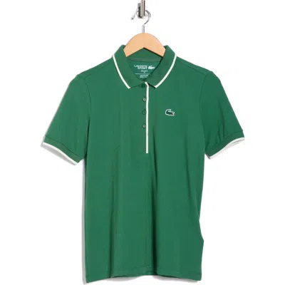 Lacoste Tipped Polo In Green