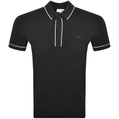 Lacoste Tipped Polo T Shirt Black