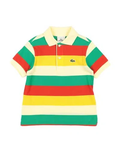 Lacoste Babies'  Toddler Boy Polo Shirt Tomato Red Size 6 Cotton In Multi