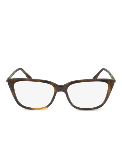 Lacoste Tortoiseshell Cat-eye Glasses In Brown