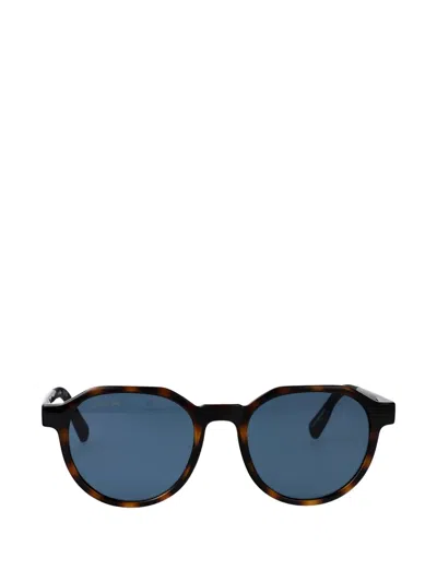 Lacoste Tortoiseshell-effect Geometric-frame Sunglasses