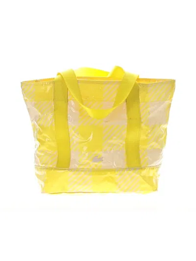 Pre-owned Lacoste Tote Bag In Yellow