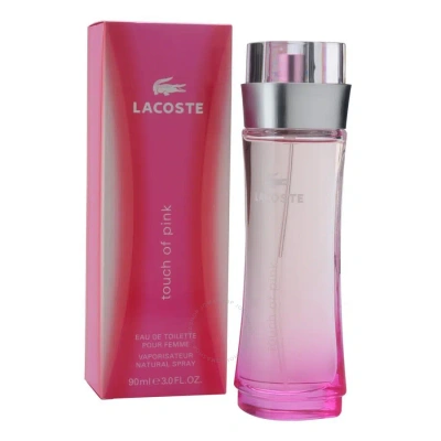 Lacoste Touch Of Pink By  Edt Spray 3.0 oz (w) In Ink / Orange / Pink