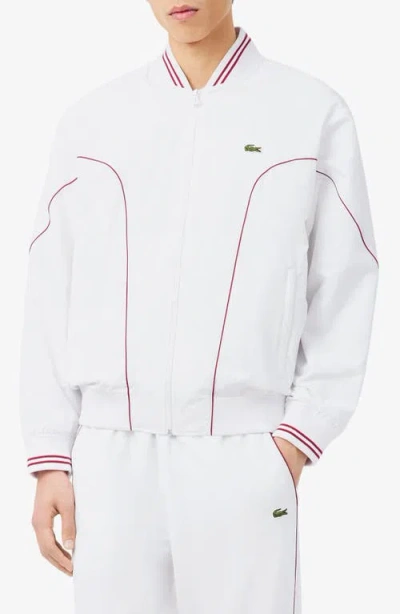 Lacoste Track Jacket In White