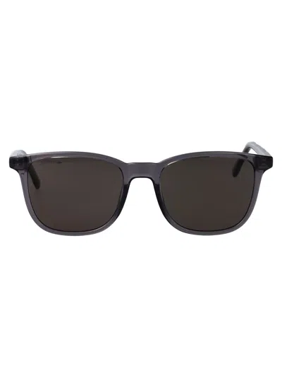 Lacoste Transparent Grey Acetate Sunglasses In Brown