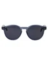 Lacoste Transparent Light Grey Acetate Sunglasses In Blue