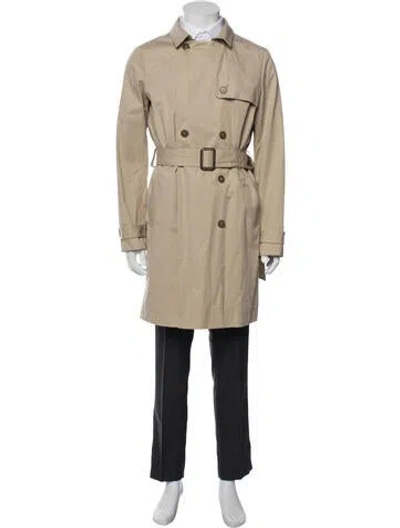 Pre-owned Lacoste Trench Coat In Neutrals