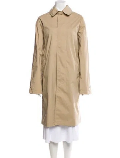 Pre-owned Lacoste Trench Coat In Neutrals