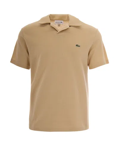 Lacoste Trendy Linen Blend Polo For Men Edition In Transparent