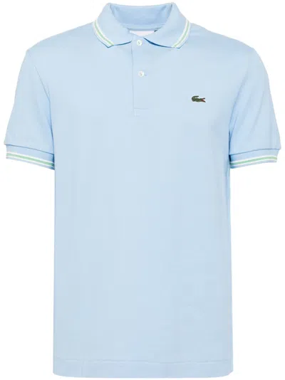 Lacoste Trim Accent Polo Shirt In Blue