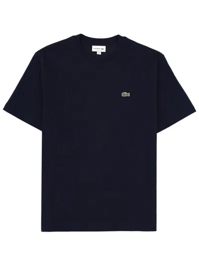 Lacoste T-shirt In Cotone In Black