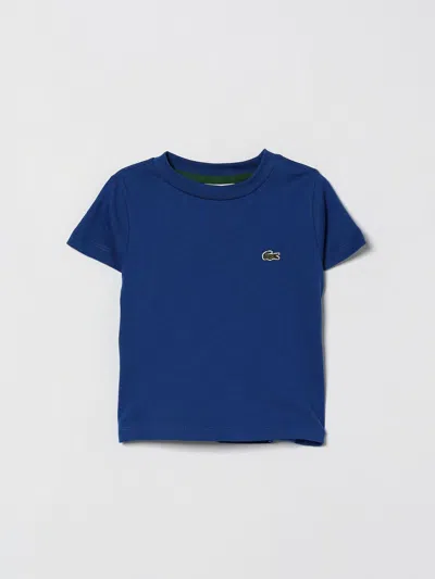 Lacoste Kids'  Tシャツ ボーイ カラー ブルー 1 In Blue