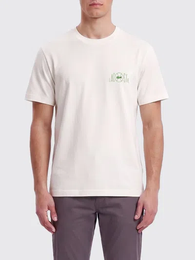 Lacoste Cotton Graphic T-shirt In White