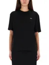 Lacoste Tshirt With Logo In Black