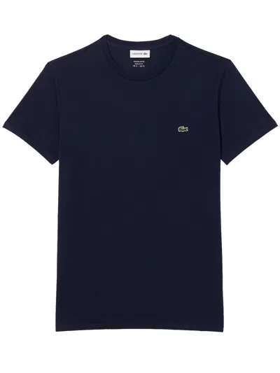 Lacoste Tshirt With Logo In Blue