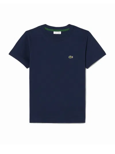 Lacoste T-shirt With Logo In Animal Print